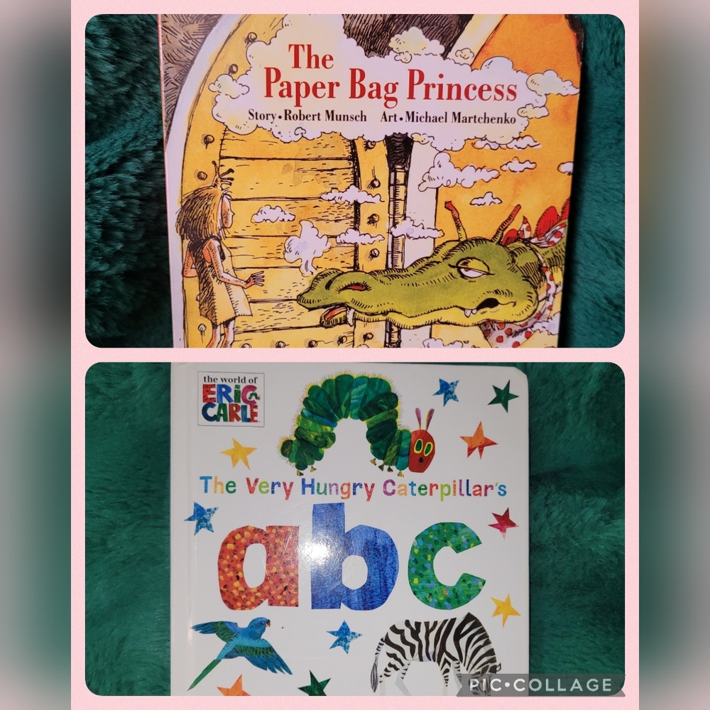 📚 Toddler Board Books Bundle The Paper Bag Princess Very Hungry Caterpillar ABC